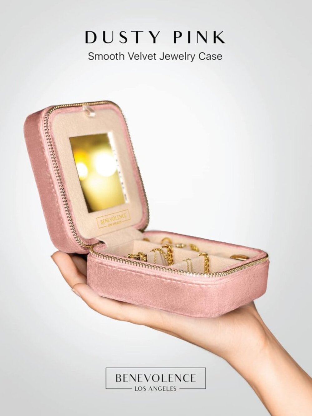 Plush Velvet Travel Jewellery Box Organizer | Travel Jewellery Organizer Box, Tr - Picture 4 of 8